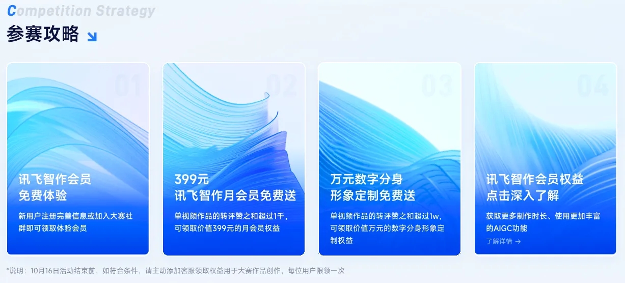 3.3W奖金-讯飞智作首届AI短视频创作大赛-灵感变